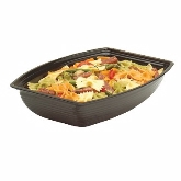 Cambro, Camwear Bowl, Ribbed, Rectangular, 9 x 12 1/8", 2.90 qt, Black, Polycarbonate