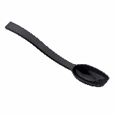 Cambro, Solid Salad Spoon, .50 oz, 8", Black, Polycarbonate, Notched Back