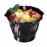 Cambro Swirl Bowl, Serving, Plastic, 5 oz, Break-Resistant San, Black