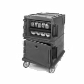 Cambro, Ultra Camcart Food Pan Carrier, Front Loading, Holds 1/2 Long & Full Size Pans, 90 qt, Black