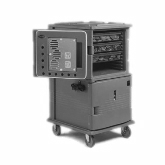 Cambro, Ultra Camcart Heated Food Pan Carrier, Front Loading, Heated Top Door, Grey