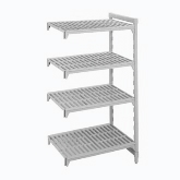 Cambro, Camshelving Add-on Unit, 21" W x 48" L x 64" H, 4 Tier, Speckled Gray