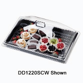 Cambro Camwear Display Dome Cover, 18" x 26", Polycarbonate, Chrome Handles Are Attached, Clear