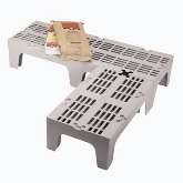 Cambro, S series Dunnage Rack, Slotted Top, 3000 lb Load capacity, 21" W x 60" L x 12" H, Dark Brown