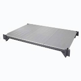 Cambro, Camshelving Elements Mobile Shelf Plate Kit, 21" W x 54" L, Solid, Brushed Graphite