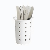Cambro Flatware Cylinder, White Plastic