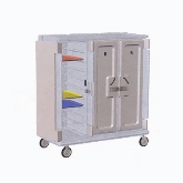 Cambro, Meal Delivery Cart, Granite Sand, Tall Profile, 3 Doors, 3 Compartments