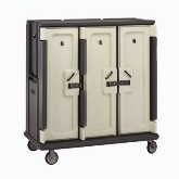 Cambro, Meal Delivery Cart, Slate Blue, Tall Profile, 3 Doors, 3 Compartments