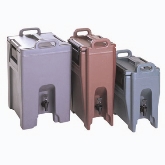 Cambro Ultra Camtainer Beverage Carrier, Insulated Plastic, 10 1/2 gallon capacity, Granite Sand
