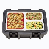 Cambro, Camcarrier Ultra Pancarrier, Top Loading, Holds Pans up to 6" Deep, Granite Gray