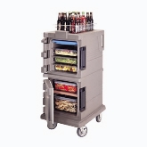 Cambro, Ultra Camcart Food Pan Carrier, Front Loading, Approx. Cap. 45 qt, Granite Green