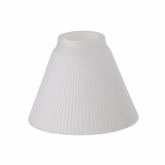 Sterno Products Shade 5 3/8" dia., Pleated Glass Frost
