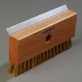 Carlisle, Sparta Oven Brush & Scraper, Brass Wire Bristles, 8 1/2"