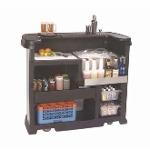 Carlisle Maximizer Portable Bar, w/ Cover, 22", Black