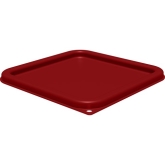 Carlisle, Squares Food Storage Container Lid, Fits 6-8 qt, Red