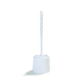 Carlisle, Flo-Pac Toilet Bowl Brush w/Caddy, White