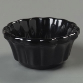 Carlisle, Ramekin, Black, Scalloped, Melamine, 2 oz