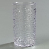 Carlisle Pebble Optic Plastic Tumbler, 16 oz Clear