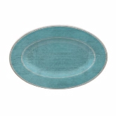 Carlisle, Oval Plate, 12" x 8", Aqua, Grove, Melamine