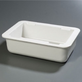 Carlisle Coldmaster Coldpan, Full Size, Solid, 6" Deep, White