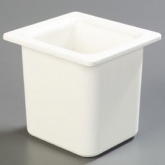 Carlisle, Coldmaster High Capacity Food Pan, 1/6 Size, 6" Deep, White, ABS Plastic