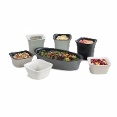 Carlisle, Square Coldcrock, 2 qt, Black-Charcoal, Coldmaster, Plastic