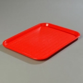 Carlisle Cafe Tray, Rectangular, 14" x 10", Red