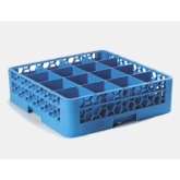 Carlisle, OptiClean Newave Dishwasher Glass Rack, Blue, 16 Compart., w/1 Extender