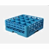 Carlisle, OptiClean Newave Dishwasher Glass Rack, Blue, 16 Compart., w/2 Extenders
