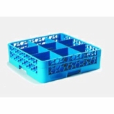 Carlisle, OptiClean Newave Dishwasher Glass Rack, Blue, 9 Compart., w/1 Extender