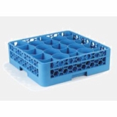 Carlisle, OptiClean Newave Dishwasher Glass Rack, Blue, 20 Compart., w/4 Extenders
