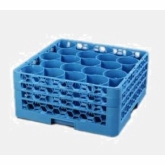 Carlisle, OptiClean Newave Dishwasher Glass Rack, Blue, 20 Compart., w/3 Extenders