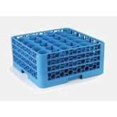 Carlisle, OptiClean Newave Dishwasher Glass Rack, Blue, 30 Compart., w/3 Extenders