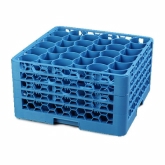 Carlisle, OptiClean Newave Dishwasher Glass Rack, Blue, 30 Compart. w/4 Extenders