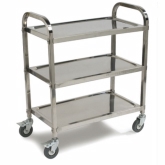 Carlisle, Utility Cart, 400 lb Capacity, 18/10 S/S, 29 1/2" x 15 3/4" x 36"