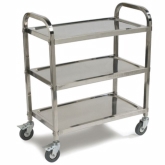 Carlisle, Utility Cart, 400 lb Capacity, 18/10 S/S, 33 3/8" x 17 3/4" x 36"