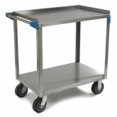 Carlisle, 2 Shelf Utility Cart, 700 lb Capacity, 18/10 S/S, 33" x 21" x 36"
