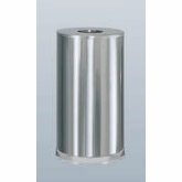 Rubbermaid Designer Line Metallic Waste Receptacle, 15 gallon, 15" dia. x 28" H