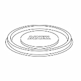 Dinex, Disposable Lid, Clear, fits 9 oz Bowl, 1,000 per case