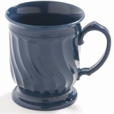 Dinex, Pedestal Base Mug, Turnbury, Midnight Blue, 8 oz