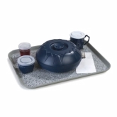 Dinex, Non-Slip Cafeteria Tray, Fiberglass, Gray, 14" x 18"