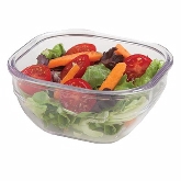 Dinex, Square Bowl, 10 oz, Clear, Plastic