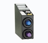 Dispense-Rite, Countertop Cup Dispensing Cabinet, Black Polystyrene