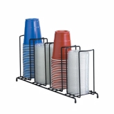 Dispense-Rite Lid/Cup Organizer, Wire Rack, 4 Sections