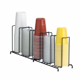 Dispense-Rite Lid/Cup Organizer, Wire Rack, 5 Sections