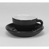 Diversified Ceramics, Latte Saucer, Barista, Black, 5 15/16"