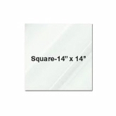 Eastern Tabletop, Square Shelf, Acrylic, 14"x 14" x 3/8"
