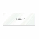 Eastern Tabletop, Rectangular Shelf, Glass, 33" x 14" x 3/8"