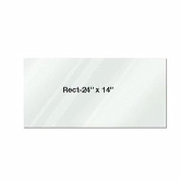 Eastern Tabletop, Rectangular Shelf, Glass, 24" x 14" x 3/8"