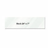 Eastern Tabletop, Rectangular Shelf, Acrylic, 24" x 7" x 3/8"